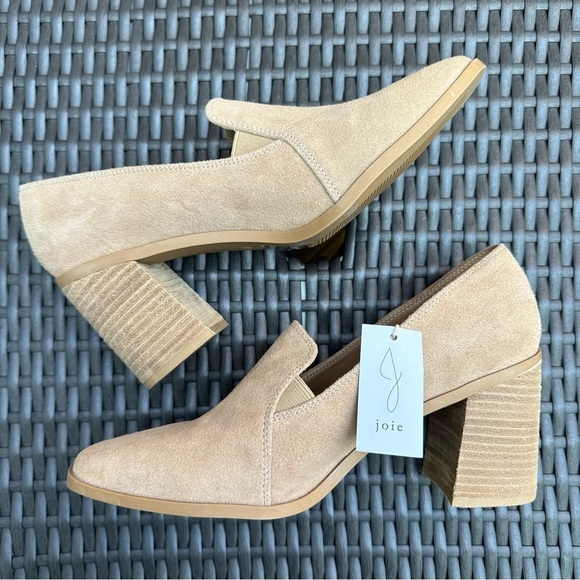 Joie Shoes - Joie Tan Block Heel Loafers